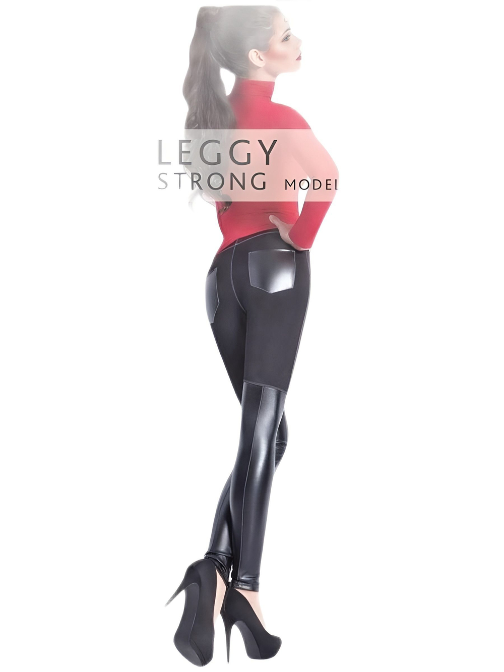 Легинсы женские Leggy Strong, размер 44-46 черный