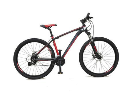 Велосипед WIND K2 27,5" 17" 24-spd, черно-красный 2022