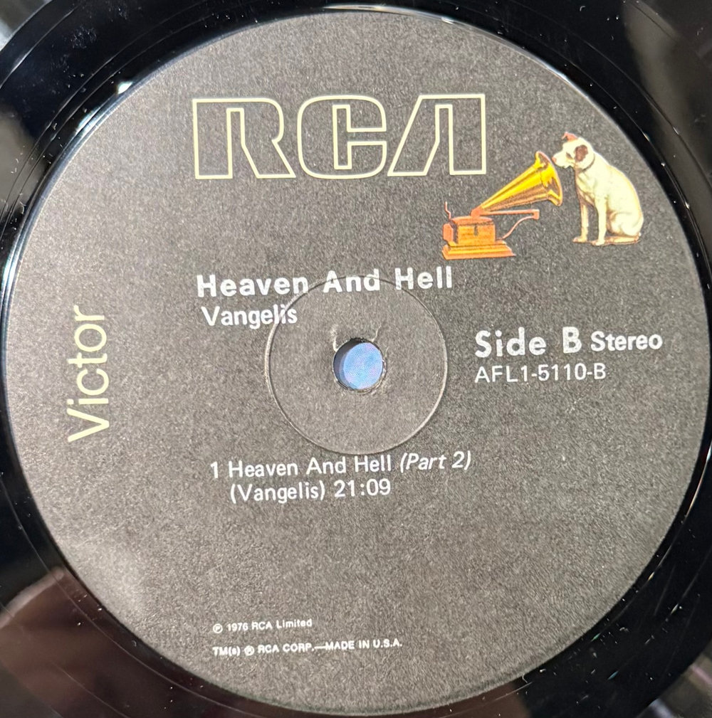 Виниловая пластинка Vangelis ‎– Heaven And Hell LP