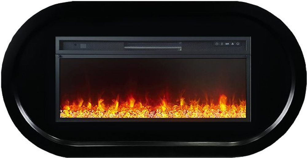 Каминокомплект Ellipse - Черный (ширина 1450 мм) с очагом Vision 42 LED