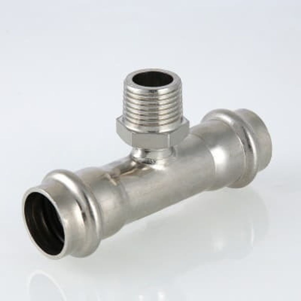 Тройник с нар.р. нерж. сталь 28х1/2&quot; VTi.933.I.280428