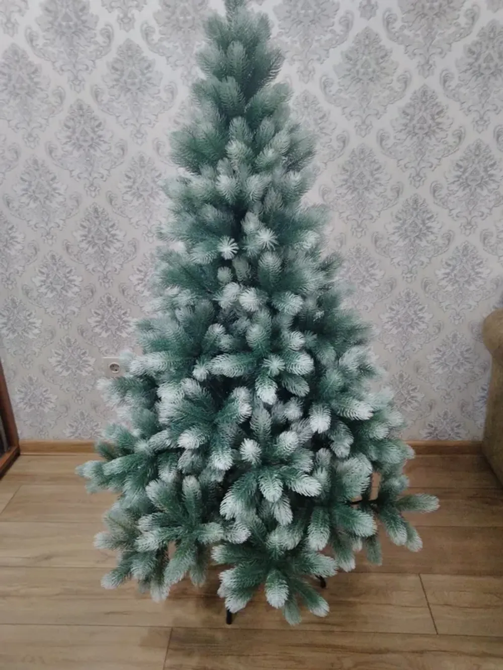 Ель искусственная «Русская Императрица голубая с белыми кончиками» (Литая хвоя) 150 см / 1,5 м