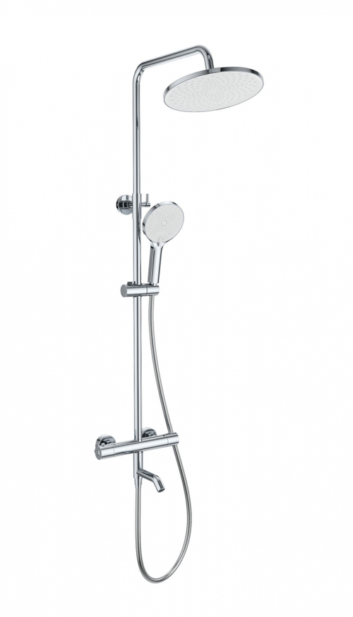 Душевая система с термостатом WONZON & WOGHAND INN 3, Хром (WW-B3065-T1-CR)
