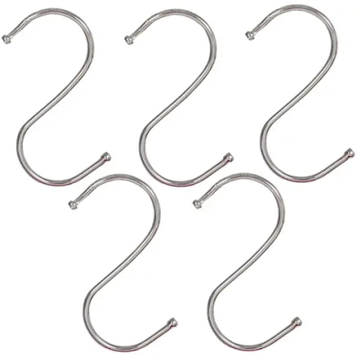 Крючки металлические в наборе 5шт S - формы «ИДЕЯДОМА», 8,5см