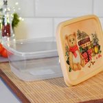 Контейнер для продуктов 0,85л прямоугольный "Игрушки", бежевый