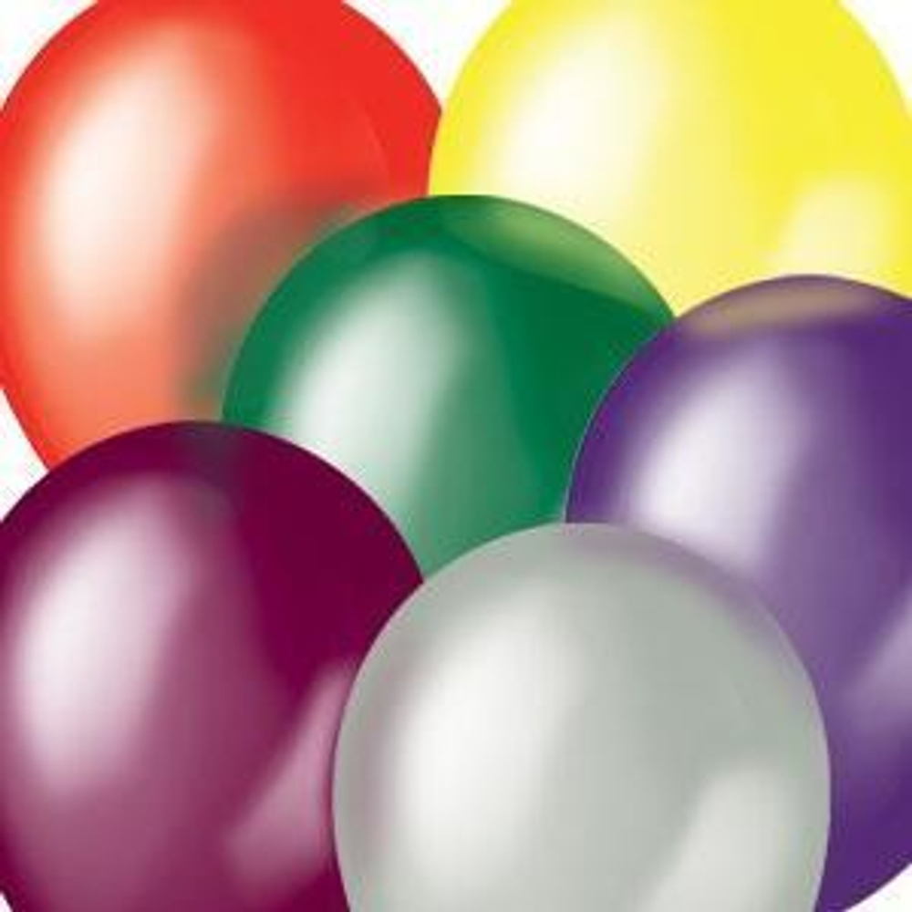 Шар 10 Кристалл разноцветный принт (100 шт) (Италия)