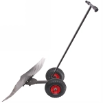 Движок для снега оцинкованный на колесах 750*430мм регул. угол наклона ручки, регул. высота ручки, большие пневматические колеса,регул. угол отвала