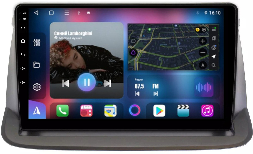 Магнитола для Honda Stepwgn 3 2005-2009 - FarCar 9605 монитор 9.5" QLED на Android 14, TS18, CarPlay, 4G SIM-слот