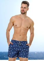 Синие пляжные шорты с принтом в виде акул (Размер: XXL) (Цвет: синий)