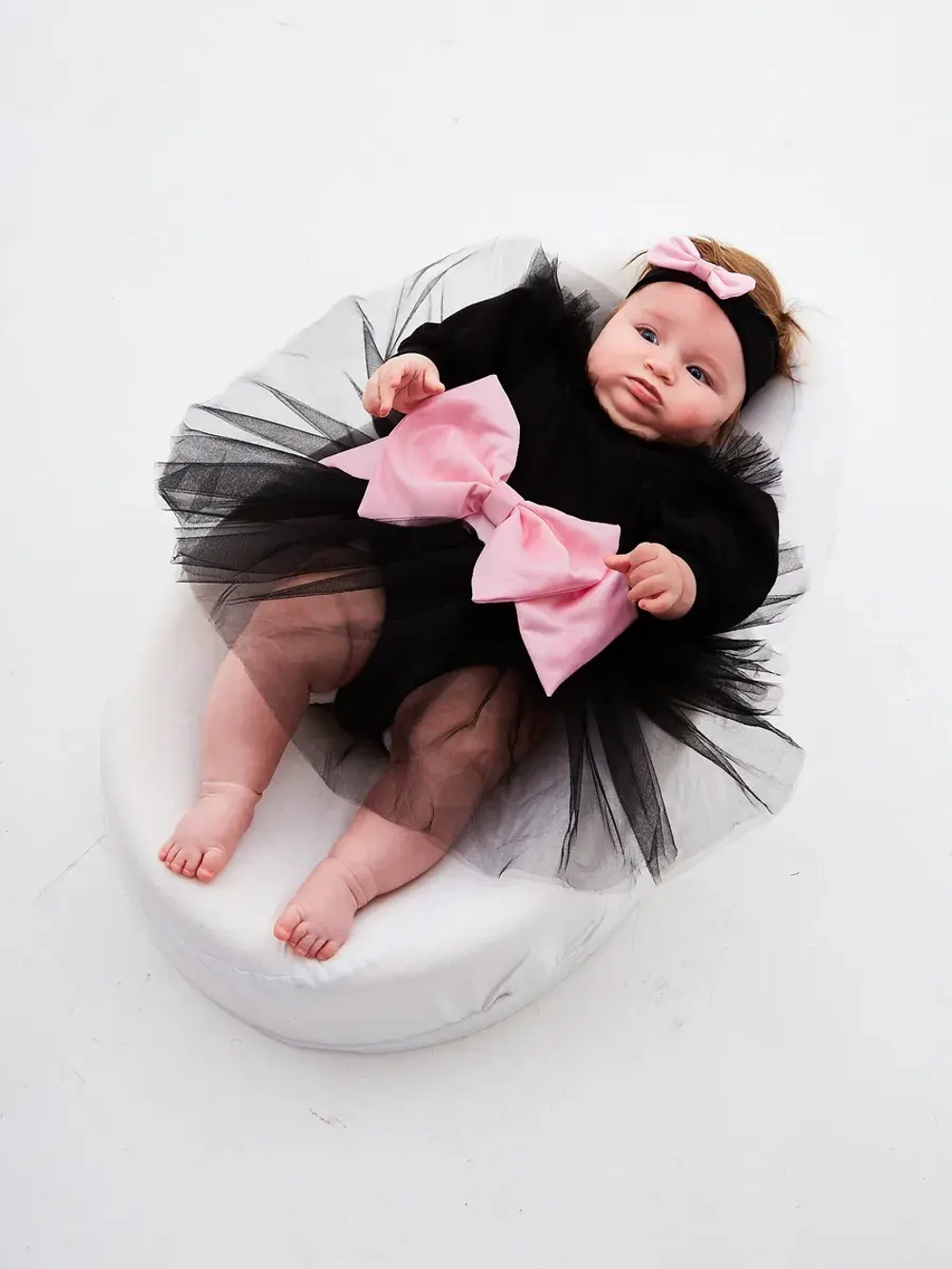 Платье-боди для новорожденной