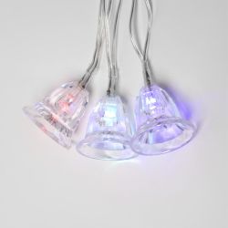 ULD-S0280-020-DTA RGB IP20 BELLS Гирлянда светодиодная Колокольчики с контроллером. 20 светодиодов. 2.8 м. RGB. IP20. провод прозрачный.
