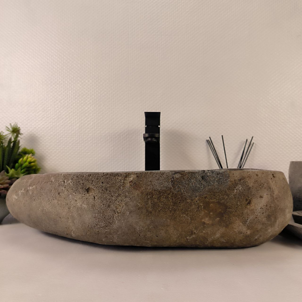 Раковина из речного камня RS-64879 61*39*14 0863