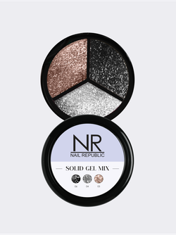 NR Solid Gel Mix Твердые гель-лаки Palette 02 (flash 06, flash 04, flash 03), 3х5гр