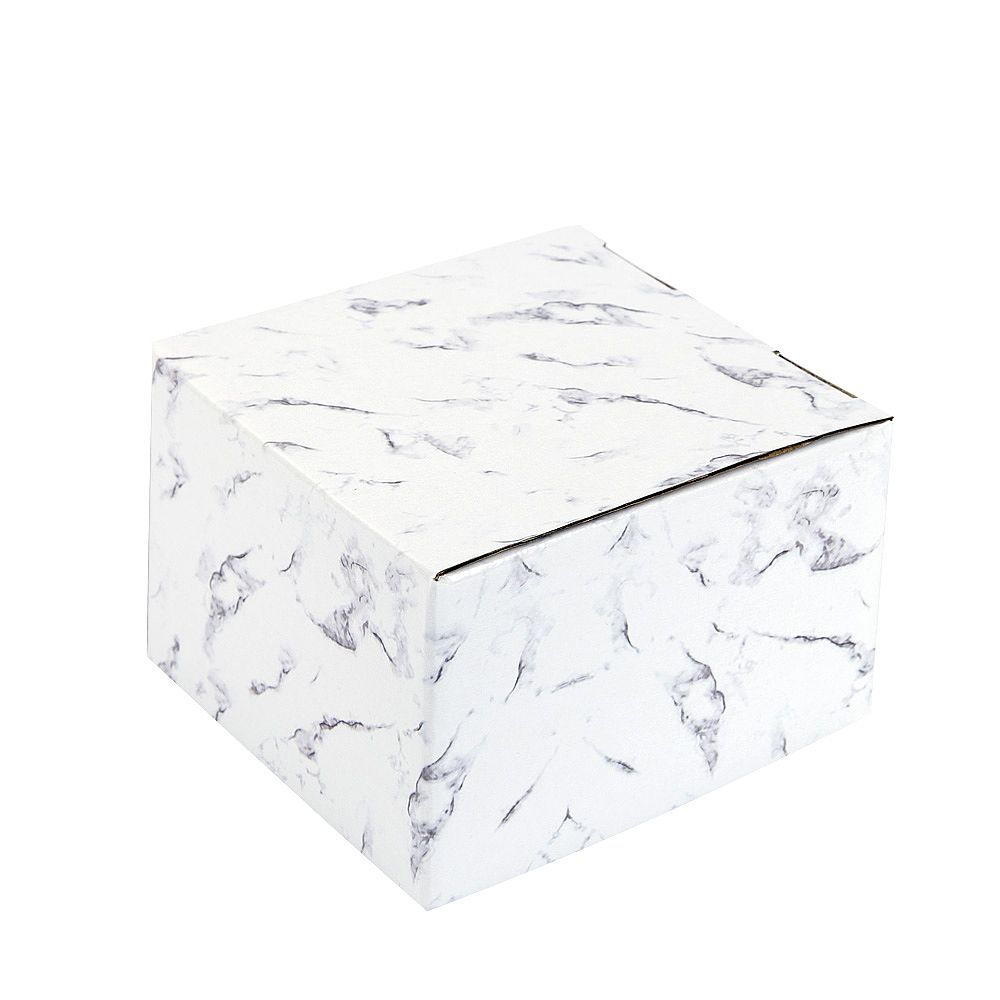 Набор: 2 чашки v=100 мл и 2 блюдца "Черный мрамор" (подарочная упаковка)