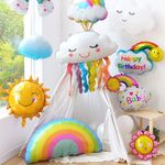 Шар (26"/66 см) Фигура, Солнышко улыбка 1 шт.