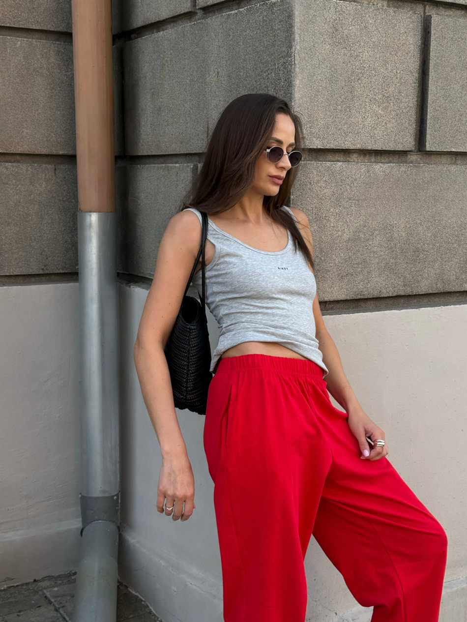 Джоггеры RED BECAUSE | Красный