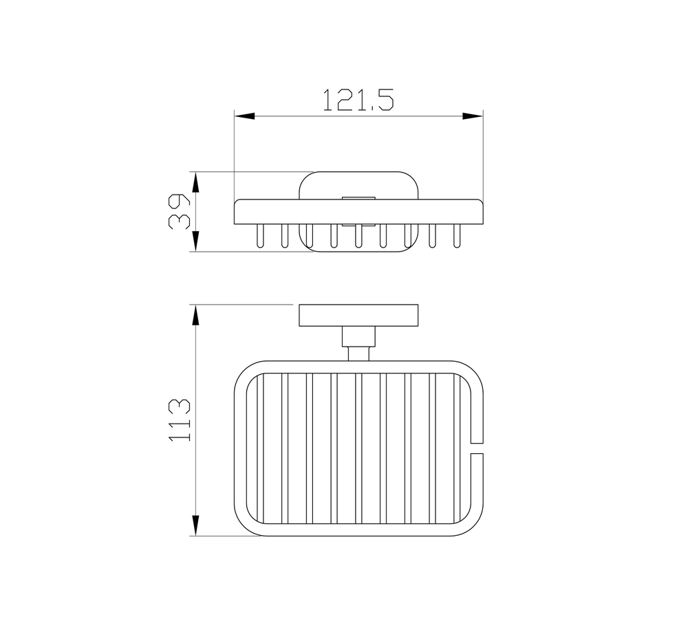 Мыльница с держателем WONZON & WOGHAND GRAFFITY, Брашированное золото (WW-9324-BG)