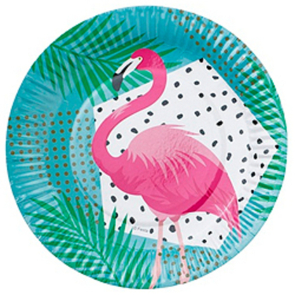 Тарелка-бум-Фламинго-17см-6шт
