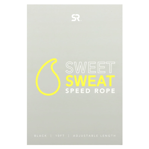 Sports Research, Скакалка Sweet Sweat Speed, черная, 1 скакалка