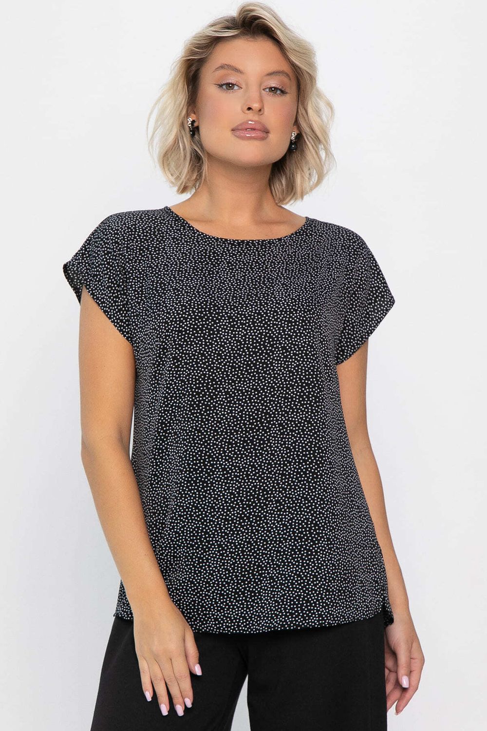 Блуза Милена (черная) Б14303-8М LT Collection