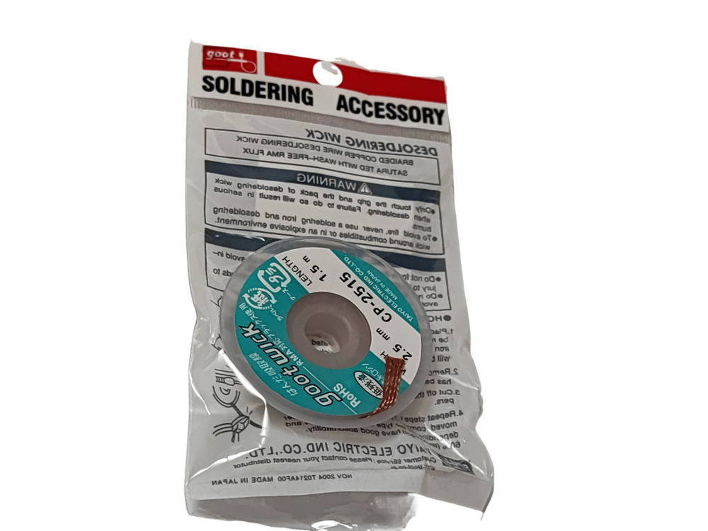 Оплетка для удаления припоя CP-2515 Goot Wick