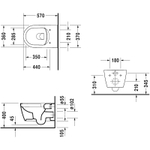 Унитаз Duravit ME by Starck 25290900001 подвесной без сиденья