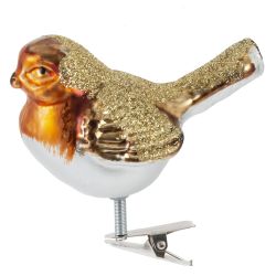 GAEM Украшение новогоднее на прищепке "Птичка", L8 W5 H8 см, 4в.