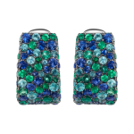 Серьги с Изумрудами, Сафирами и Турмалинами Параиба, E0256-1/5