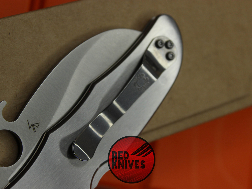 Нож Spyderco Matriarch 2 Stainless Steel - рукоять сталь, вейв, клинок серрейтор