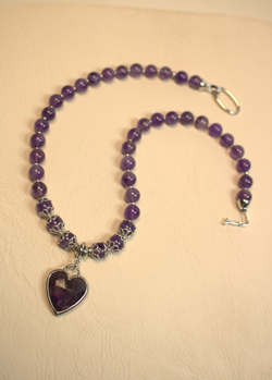 Чокер из аметиста "Аметистовое сердце"