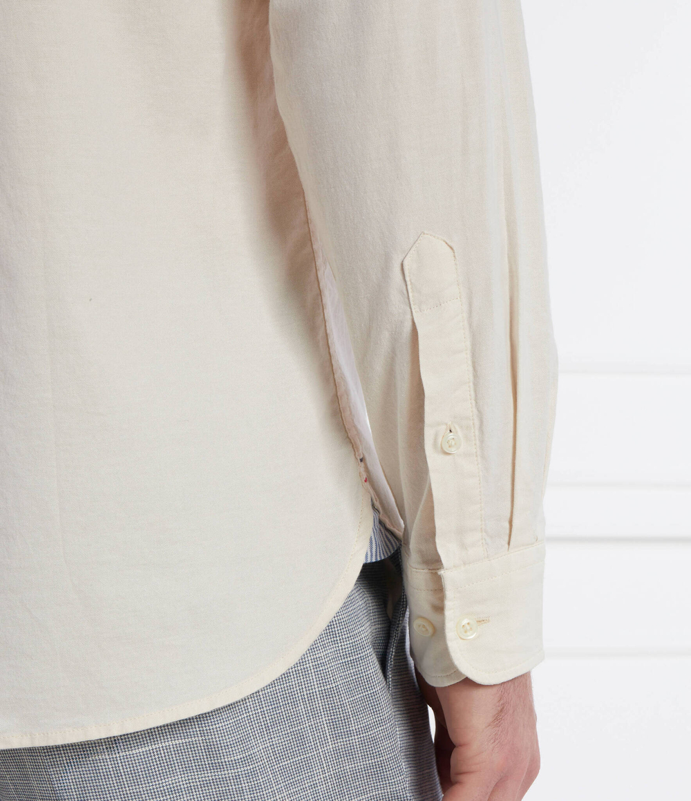 рубашка 1985 flex oxford rf shirt Tommy Hilfiger - экрю(MW0MW29968)