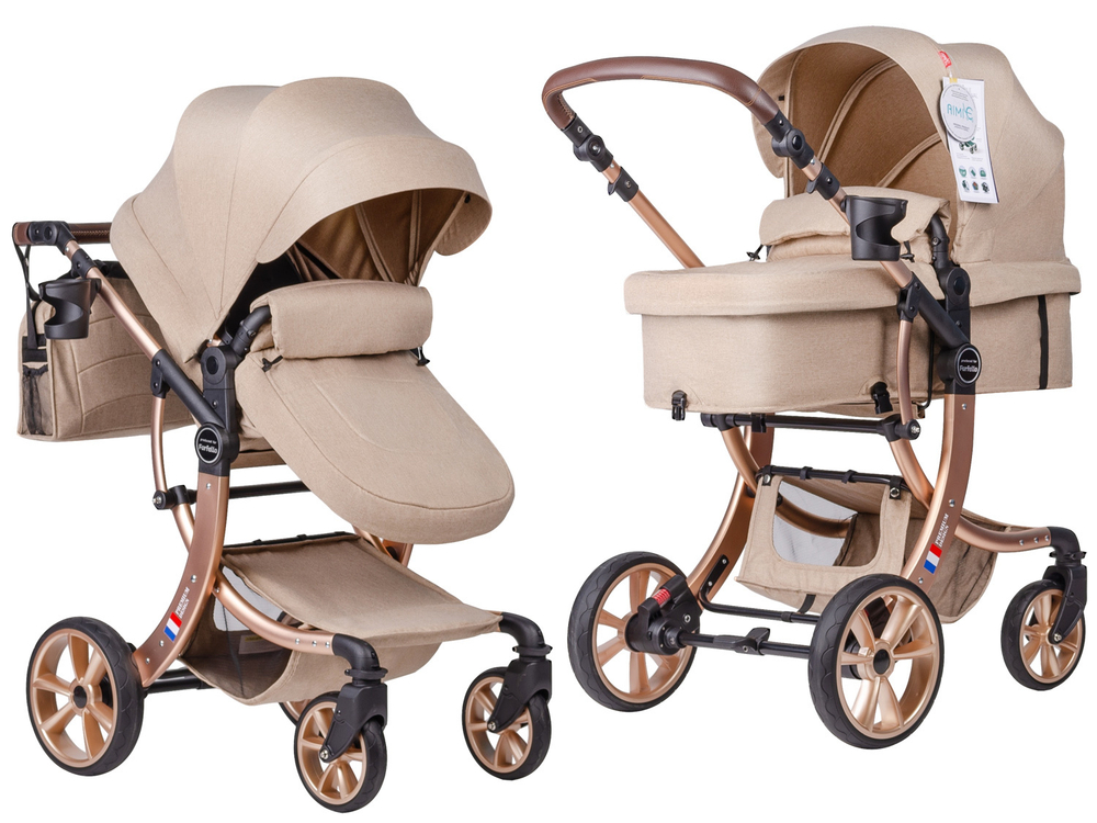 Коляска трансформер Aimile New Gold (Кремовый NDG-1)