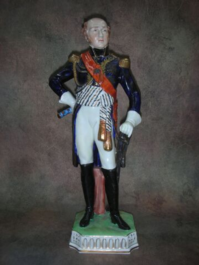 Статуэтка. Фарфор. Солдат. Маршал Наполеона. Луи-Николя Даву. Dresden. Германия