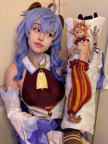 Мини дакимакура Солнце (Сандроп) и Луна (Мундроп) из ФНАФ Пять ночей с Фредди арт. M0857, 60х20 см