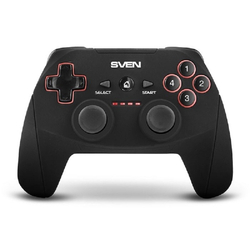 Геймпад Беспроводной геймпад Sven GC-2040 (11 кл. 2 стика, D-pad, Soft Touch, PC / PS3 / Android / Xinput)