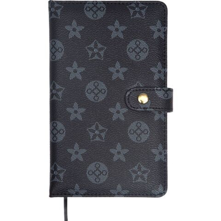 Планинг недат. 100*170мм 80л.,кожзам "Selena" черный, 70м/г2, на кнопке