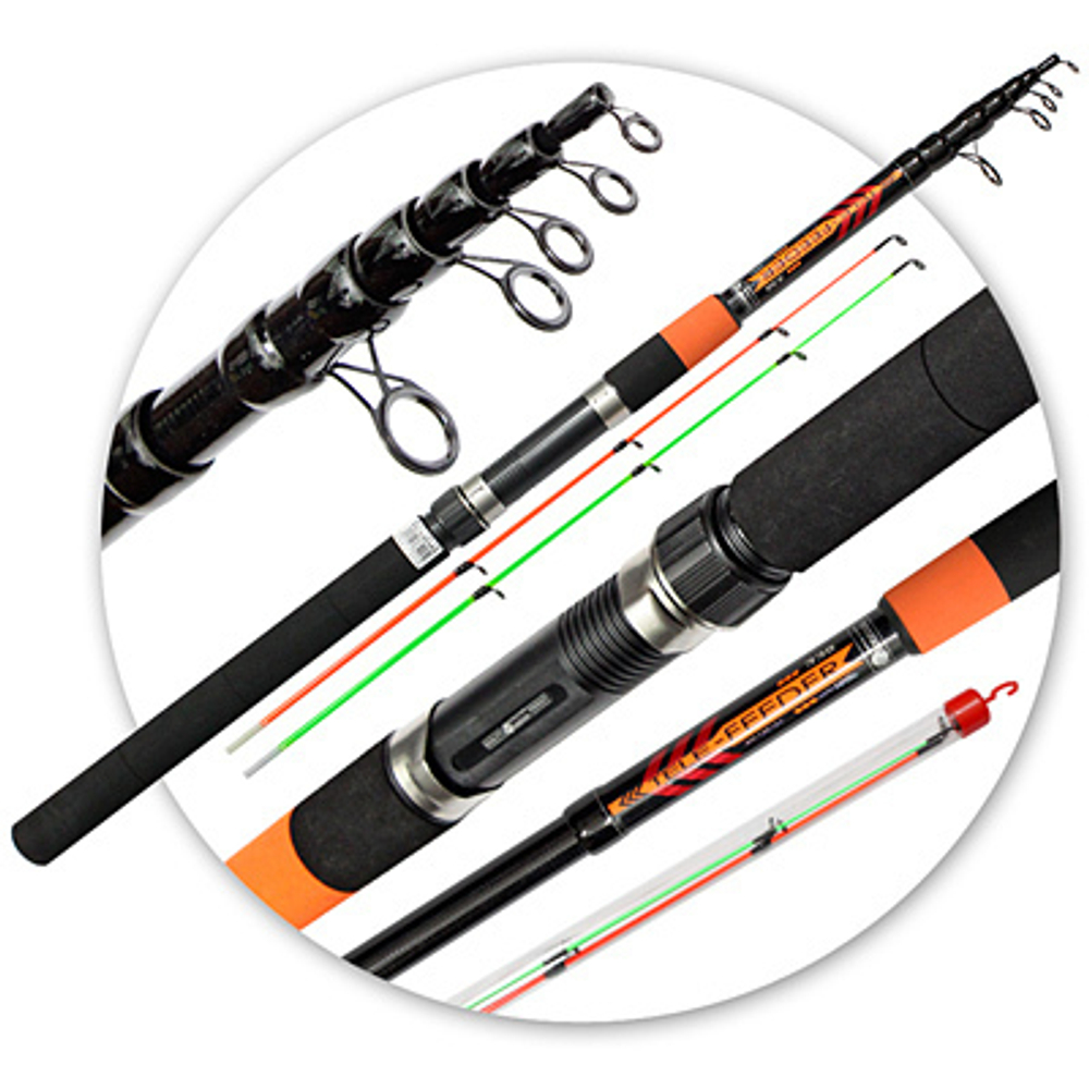 Удилище фидерное телескопическое TELE FEEDER 3.60m, 120g