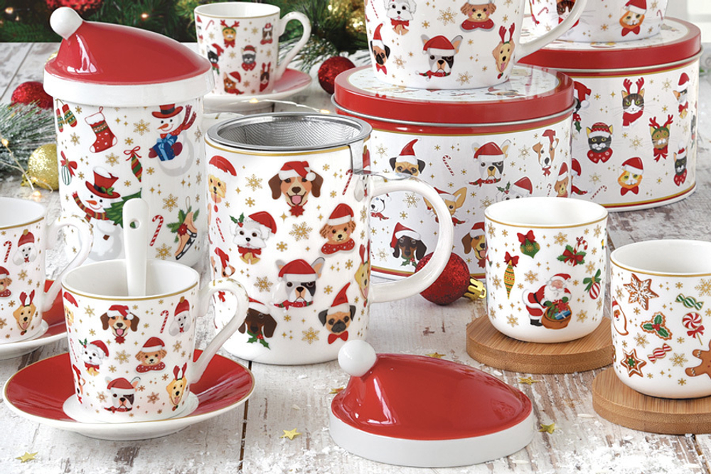 Набор кружек 6шт 370мл Easy Life Рождественские подарки