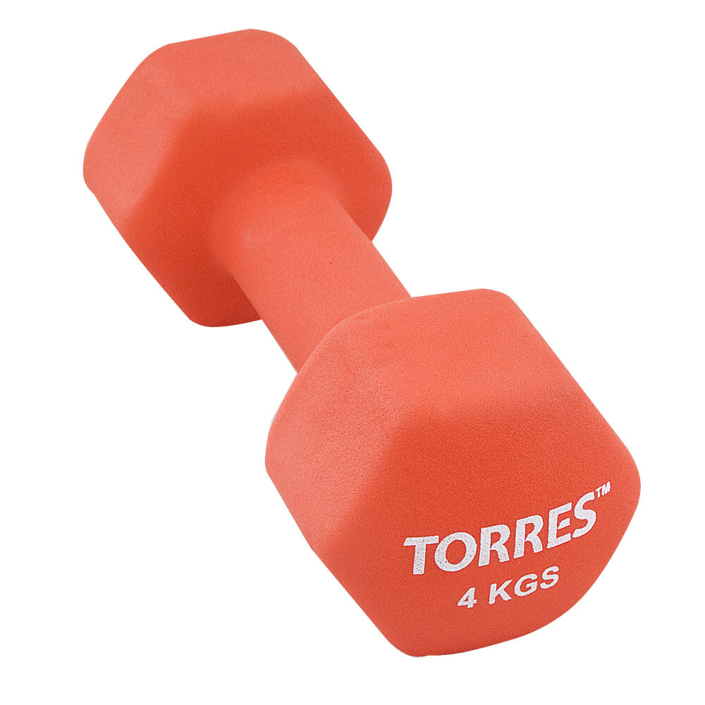 Гантель неопреновая TORRES 4 кг арт.PL55014