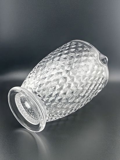 Кувшин стеклянный 1,1 л. на ножке, серия Грани