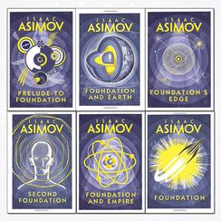 Isaac Asimov foundation series 6 books collection set