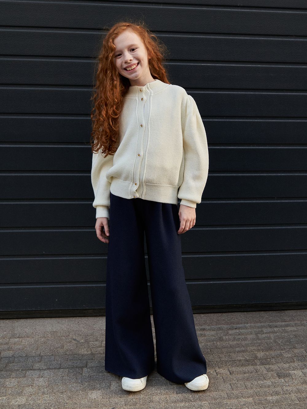 Кардиган для девочки AT1058 молочный