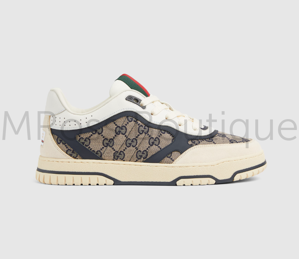 Кроссовки Gucci Re-Web мужские белые с узорами