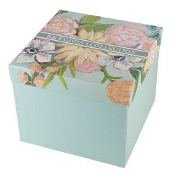 Набор чайный 4пр. "Flowers" (2 персон) v=220мл (фарфор) (подарочная упаковка)