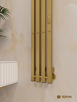 Полотенцесушитель Marco 4 PRO 120х18 матовое золото