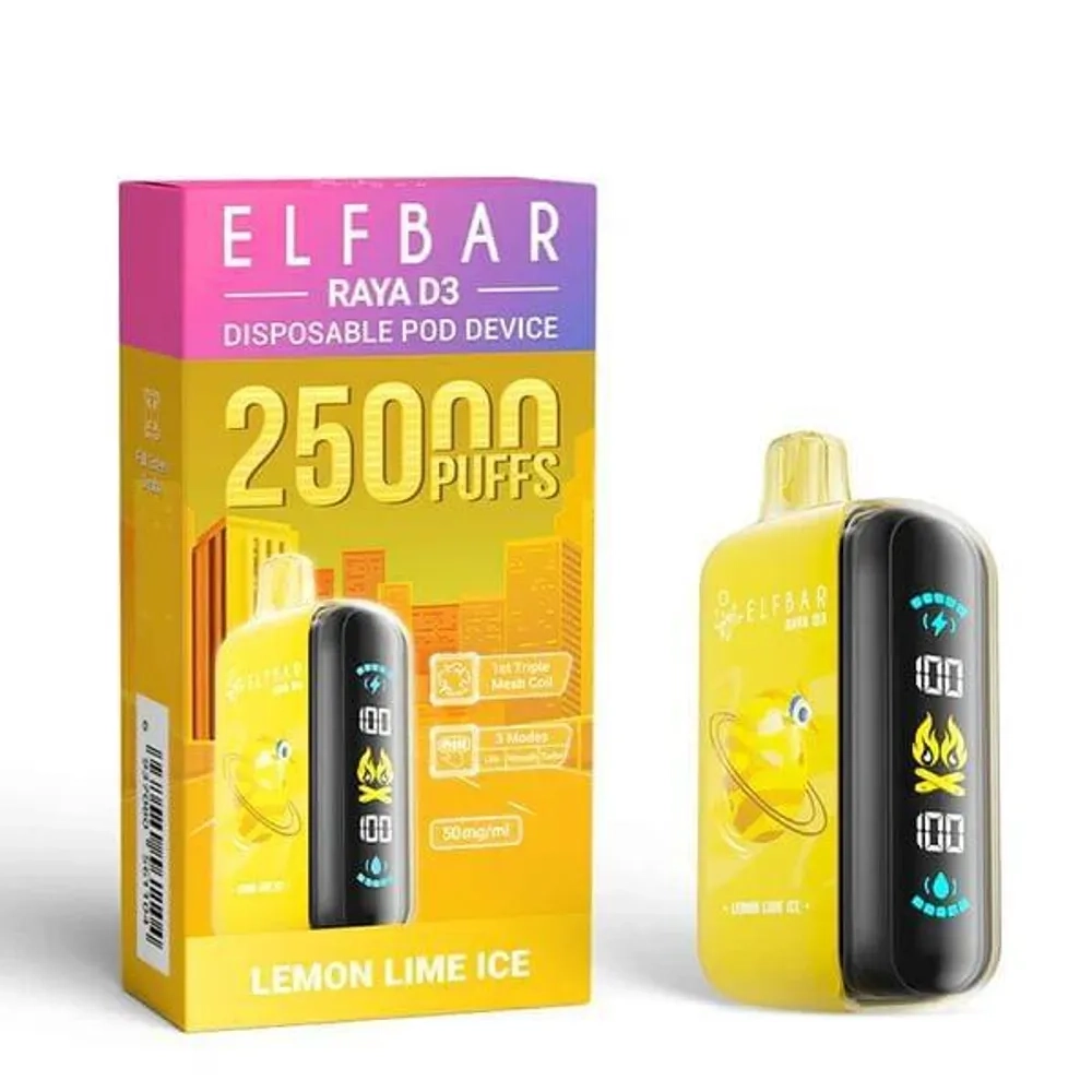 ELF BAR RAYA D3 - Lemon Lime Ice (5% nic)