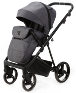 Детская коляска Adamex Quantum 2 в 1 Q-TK66 (Т.СЕРЫЙ)