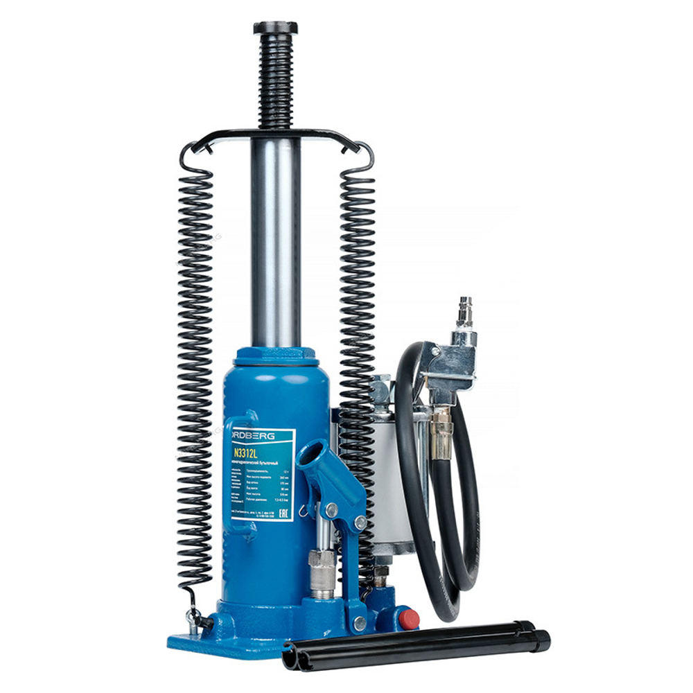 NORDBERG (N31312) Домкрат бутылочный пневмогидравлический 12 т