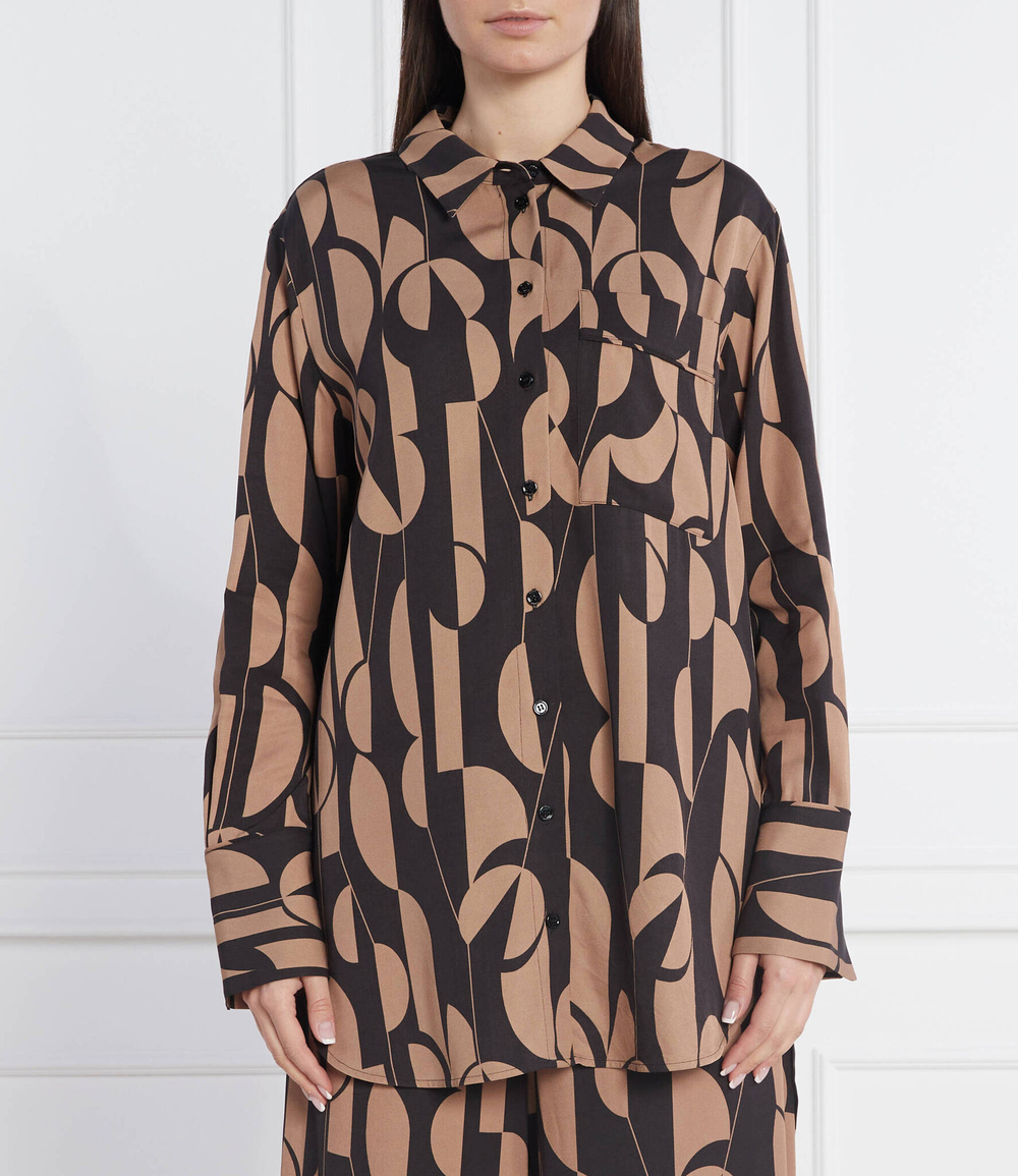 рубашка bilette BOSS BLACK - коричневый(50483884)