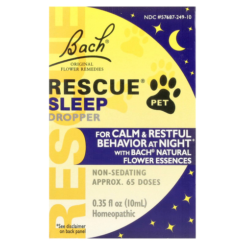 Bach, Rescue® Pet, пипетка для сна, 10 мл (0,35 жидк. унц.)